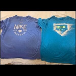 Nike baseball t-shirt set.  Youth xl